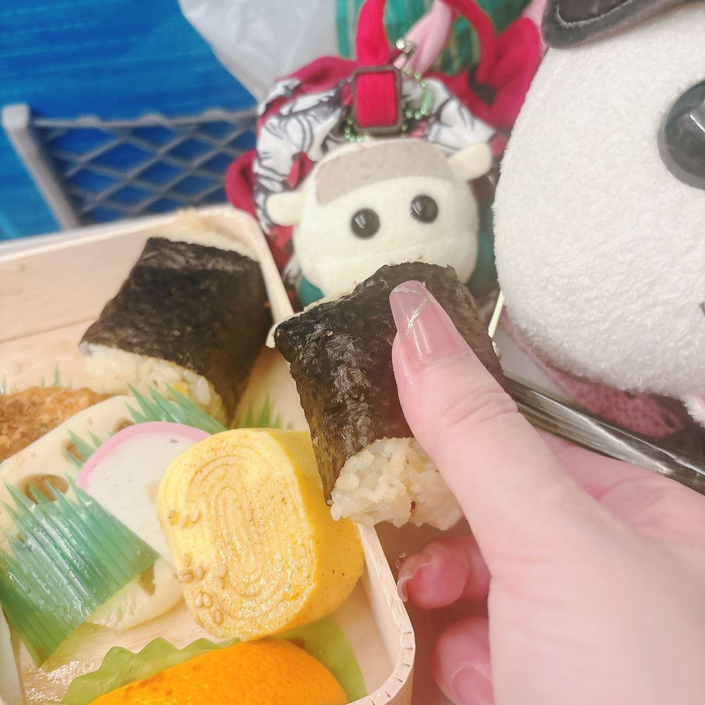これも去年のなの〜♡広島駅で買える地元の人にも大人気の駅弁なの〜♡俵の形のおむすびがすっごく素朴で美味しかったの〜♡今年の広島旅行は呉冷麺と揚げもみじと本場のカキフライを食べる予定なの〜♡リアリィ🐶
