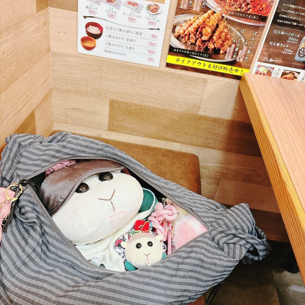 秋刀魚定食を楽しんだの〜♡秋って感じなの〜♡リアリィ🐶は秋刀魚初めてだったの〜♡美味しいお魚なの〜♡リアリィ🐶
豚汁も美味しかったんだよぉ〜！モチ🍡は鹿モチ🍡のまま行ったんだよぉ〜！モチ🍡