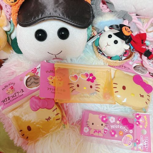 夏が終わってやっとDAISOで日焼けキティを買えたんだよぉ〜!つけまケースは薬入れにするんだってぇ〜!モチ🍡
2枚目のはキャンドゥのやつなの〜♡可愛いの〜♡リアリィ🐶