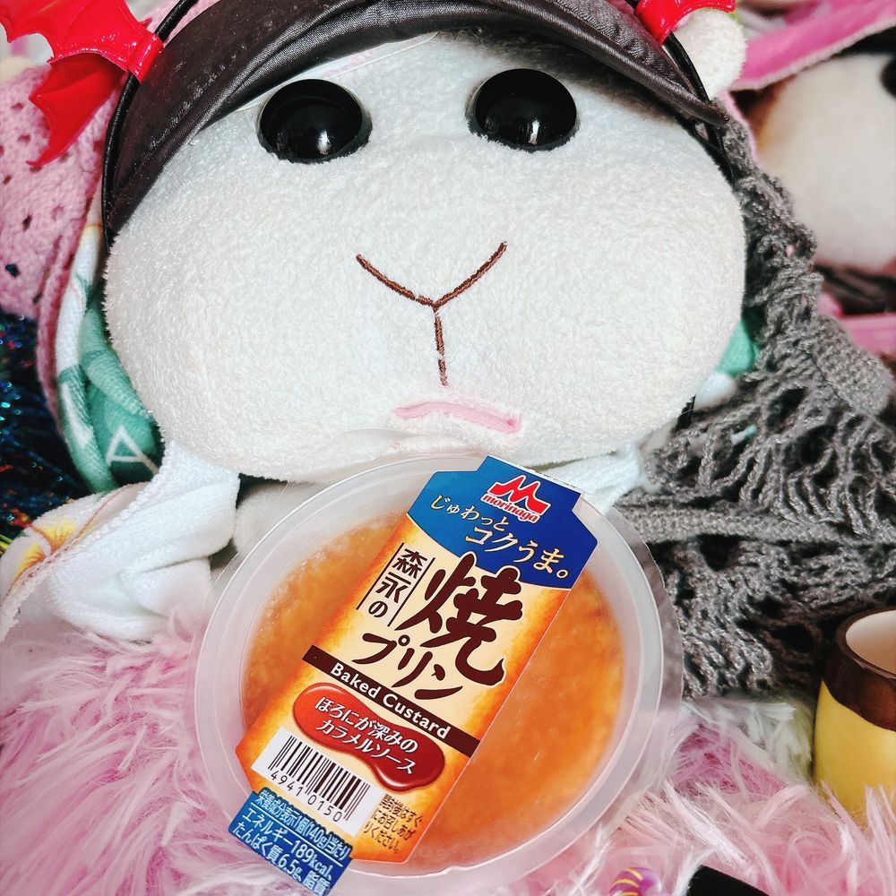 モチ🍡は〜♪プリンが大好きなんだよぉ〜♪今日も明日もおやつはプリンなんだよぉ〜♪モチ🍡