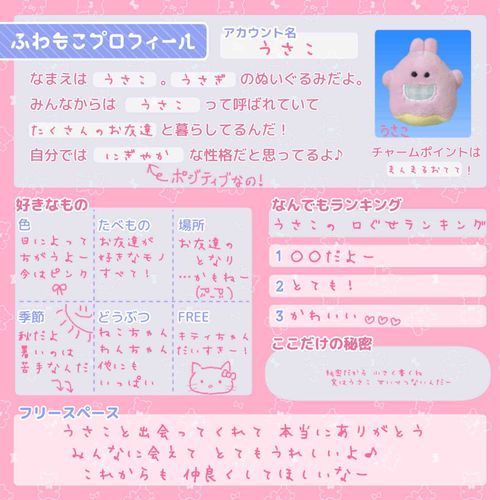 ぽんきょむの まねっこだよー
うさこのこと よく分かったかな？

きょむぬいサンの持ち主 ありがとう！