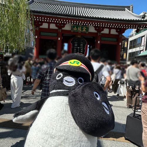 初めての浅草寺は人が多かった😵‍💫
仰け反りながら撮影です📷
念願の芋羊羹ゲットしました〜