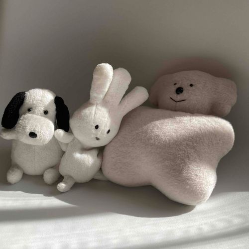きのうはさむかったから、3にんでくっついてぬくぬくしてたよ〜