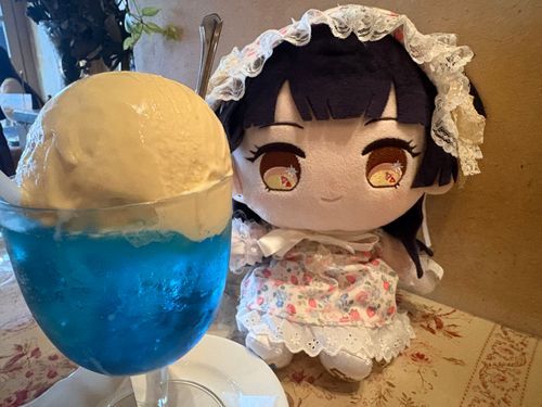 大きいクリームソーダ！