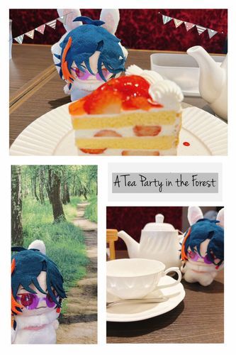 ウサギに誘われて迷い込んだ森の奥。ポツンと佇む小さなカフェで、ウサギと2人のお茶会をしよう。

「……(  ⬮    ̫  ⬮)ｼﾞｰ」
……た、食べます？