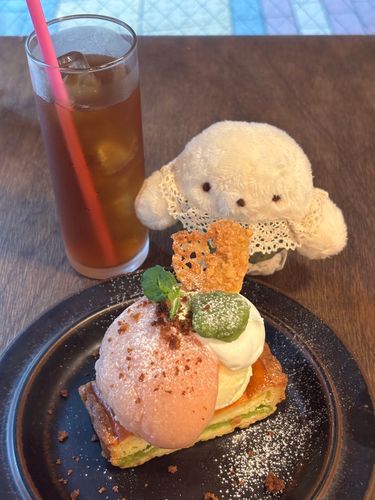 桃とずんだ、意外な組み合わせだけど結構合う