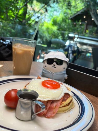 暑いけとたまに外もいいよね