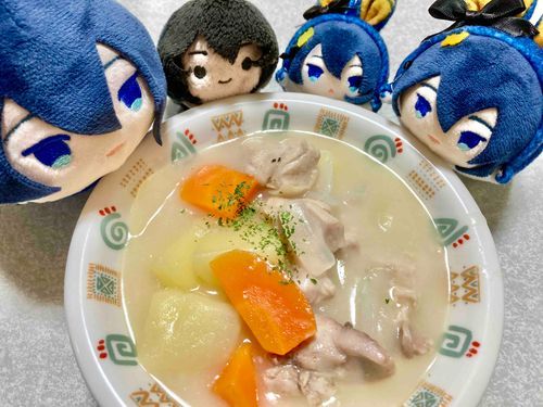 主が、作った、シチュー
とても、美味だったぞ