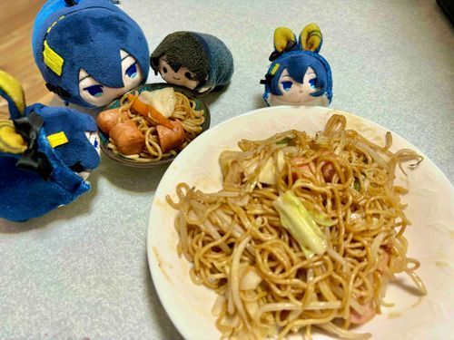 主の作った焼きそば！！！！
よきかな😆✨！！！！