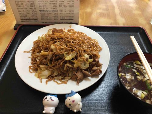 焼きそばを食べたよ