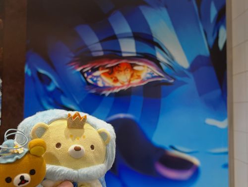 鬼滅の刃と記念撮影