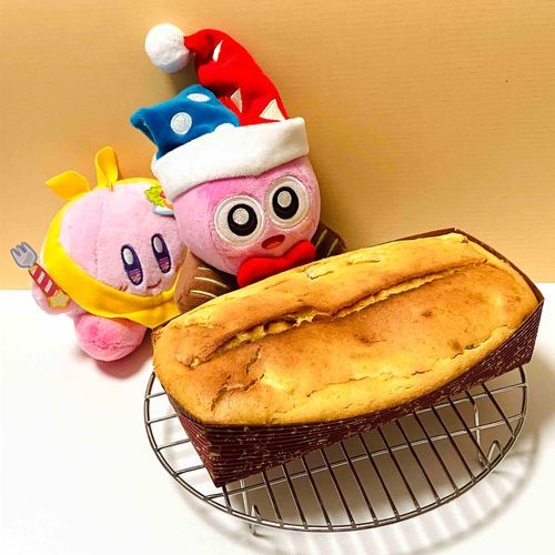 おいもの ぱうんどけーきが やけたのサ　おいもぎっしり
