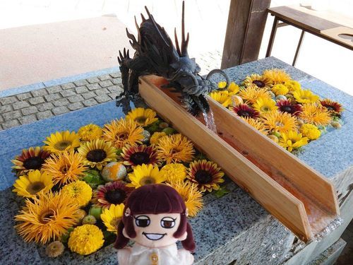 ひまわりいっぱいの花手水よ🤗
今年も行きたいわ😚