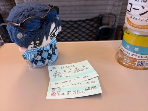 🌹🕶:工事(夜間の車両点検?)の影響で大幅遅れていた10時43分発の新青森行のはやぶさ(&秋田行のこまち)がつい先程来た。とりあえず今日の目的地は盛岡だからなんとかなりそうだ。