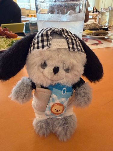 マイブームの帽子をかぶっているばたーくん