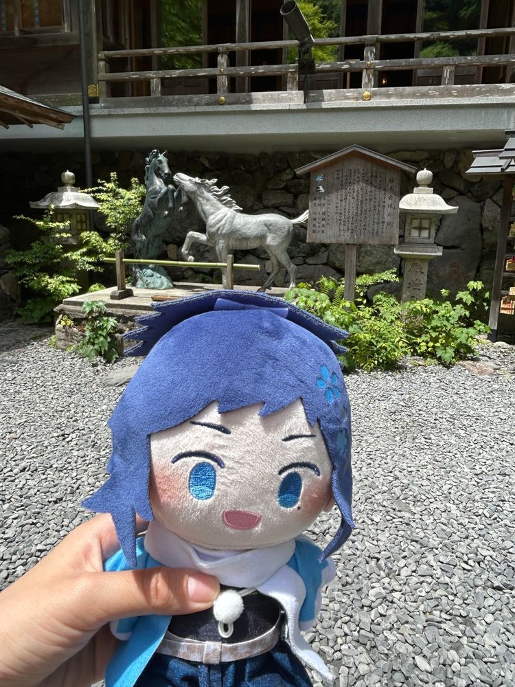貴船神社だよー。主ずっと行きたかったところなんだって