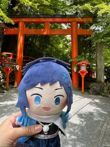貴船神社だよー。主ずっと行きたかったところなんだって
