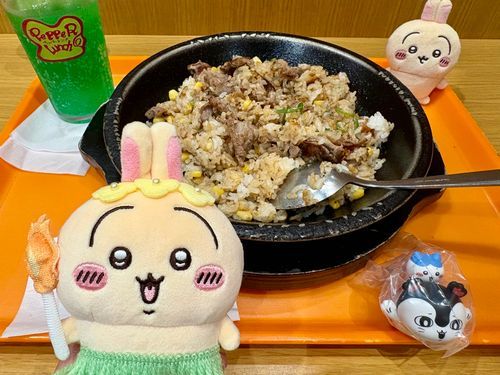 ペッパーランチのペッパーライス🥩
映画半券サービスでドリンク無料はありがたい🙏