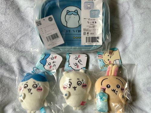 ちいかわマーケットからグッズ届いたよ🙌
パスタライ助のポーチ、思ったより大きかった(≧∇≦)b