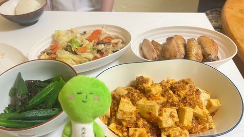 おきなわごはん(^^)
みんなでおりょうりしたんだー😃