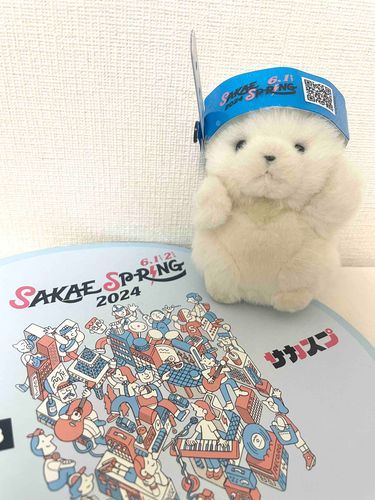 前にフェス参戦したよ！わたしはぬいぐるみだからリストバンド貰えなくてカバンの中で音楽聴いてたよ（無銭って叩かれるかな…）
