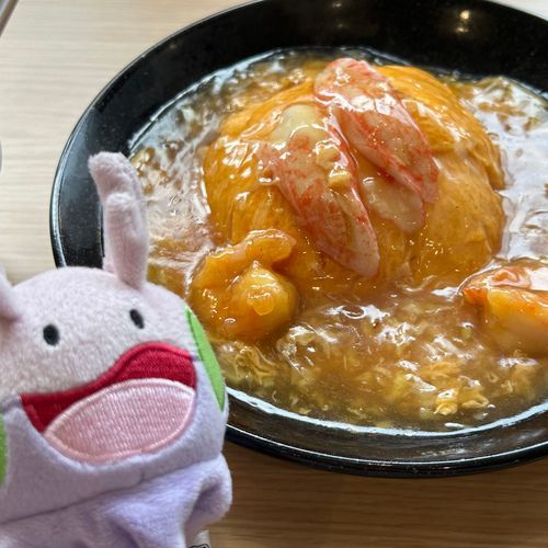 天津飯キラキラだね✨️