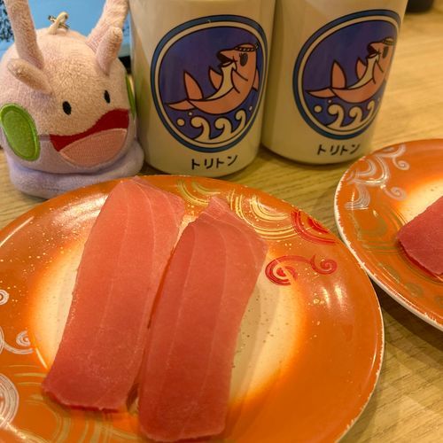 北海道のお寿司は大きいヌメね！！