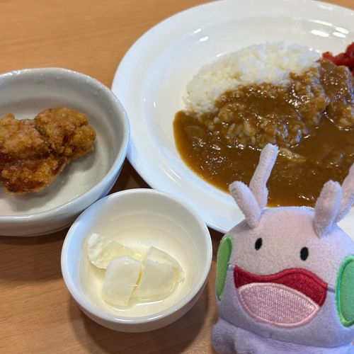 唐揚げとチーズをトッピングヌメ！🍛