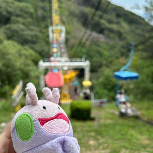 主さんとリフトに乗ったヌメ！