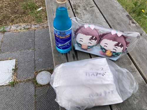 🙋‍♀️
「朝ごはん兼お昼ご飯はたい焼き【オレオカスタード/ベーコンチーズ】と、ブルーインパルスサイダー✌️」
弟ズ(っ◜◡◝ｃ)🧸🐥
「たい焼きは揚げたい焼きにしませんでしたよー☺️ノーマルたい焼き☺️」