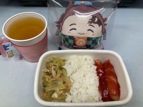 🙋‍♀️
「久々のおっひるーの紹介🫶キャベツの卵とじとケチャップウィンナーは夕飯の残り👍」
次男(っ◜◡◝ｃ)🧸
「ヨーグルトは食べるまで冷凍庫に入れました☺️食べる時少しシャリシャリして美味しいですよ‼️」