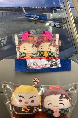 弟ズ(っ◜◡◝ｃ)🧸🐥
「今日は青い飛行機です✈️」
🙋‍♀️
「青色は初めて乗るね‼️(FDAの飛行機は16色くらいあるのです👀✨)」
「ってな訳で、16：50搭乗完了🫡それでは福岡でお会いしましょう👋」
弟ズ(っ◜◡◝ｃ)🧸🐥
「バイバーイ👋」
(お隣チャレンジは失敗💦チェックインの時隣が空席の席に変更したんだけどな🤔)