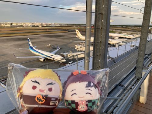 🙋‍♀️
「リュックを預けて身軽に‼️そして...展望デッキに来たけど...仙台空港名物、展望デッキにいるのに飛行機がぜんぜん来ない&出発しないの巻😅」