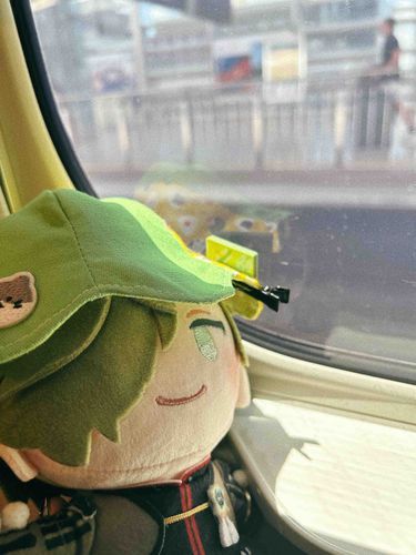 あるじと なごやに いってきた  
てんきは よかったが とんでもなくあつかったので ぼうしを つけて ねっちゅうしょうたいさく だ