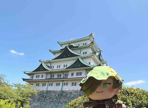 なごやじょうに いってきた  
もっと ちかくまで いこうとおもっていたが あまりの あつさに あるじが ばててしまったので ここまでだ