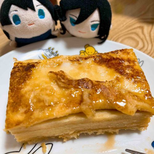 #パンの耳フレンチトースト
作ってみました😊