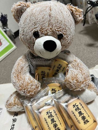 きょうは おみやげに ほっかいどうの みるくくっきーを もらったよ🧸🍪
これは ぼくの ぶんなんだぁ🧸🎵
いっぱい たべるぞぉ〜🧸💪