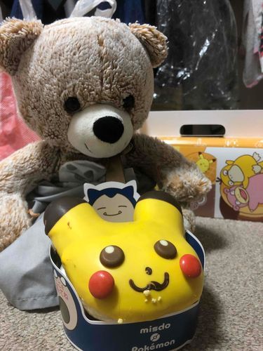 きょうの あまいものの しょうかいです🧸💡
きょうは ぴかちゅうの どーなつ だよ🧸🎵
くりーむも いっぱいで とっても おいしかったよ🧸⚡️
ぴかちゅうちゃん たべちゃって ごめんね🧸💦
