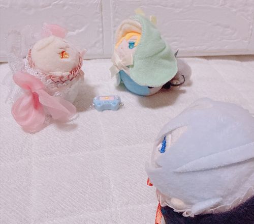 こもちくんたちがもめている。げーむきのそうだつせん…じゃなくて、しゅじんこうのなまえを ちょぎくんか ほんかどっちにするかあらそってるの？やまんばぎりにしたら？