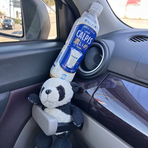 いたいよぅ…重いよぅ…えーんえーん😢🐼家来がクーラーでカルピス冷やそうとしてぼくを踏み台にしてるパン😩えーん😣