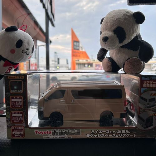 ご主人様がげーむせんたで、とってもたのしいオモチャ取ってくれたパン!🐼👀✨