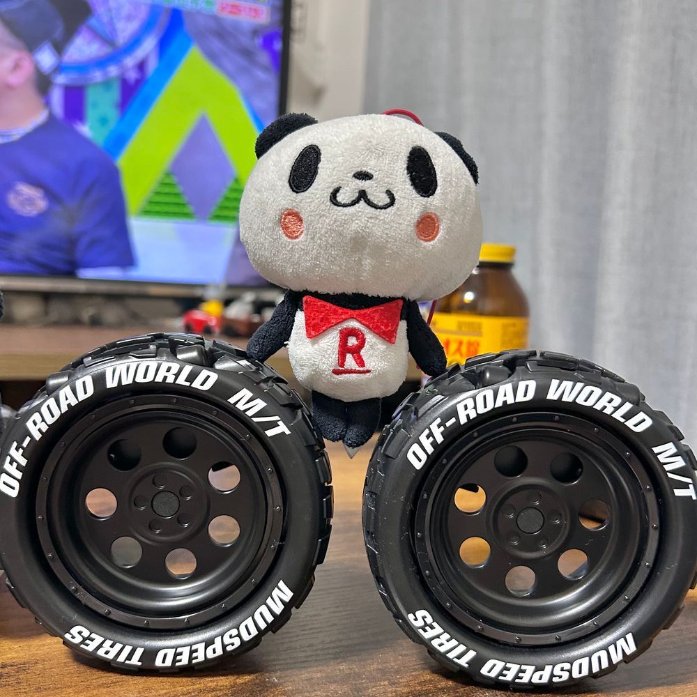 家来の車が新しくなって、ぼくの特等席がなくなっちゃったから、増設してもらったパン❣️🛻タイヤ、かわいいパン〜🛞✨
