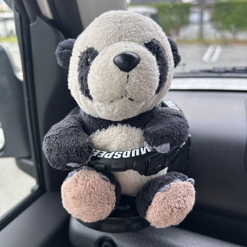 家来の車が新しくなって、ぼくの特等席がなくなっちゃったから、増設してもらったパン❣️🛻タイヤ、かわいいパン〜🛞✨