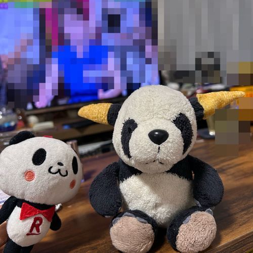 あ!!先輩が鬼になっちゃったですマン‼️👀🐼👹たいへんだ!ぼくも鬼にならなきゃ!!