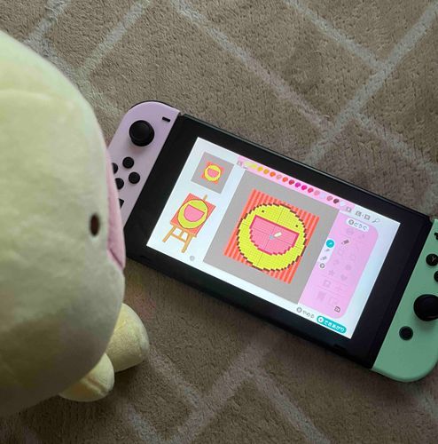 あつ森のマイデザインで作ったよ、ふにゃ