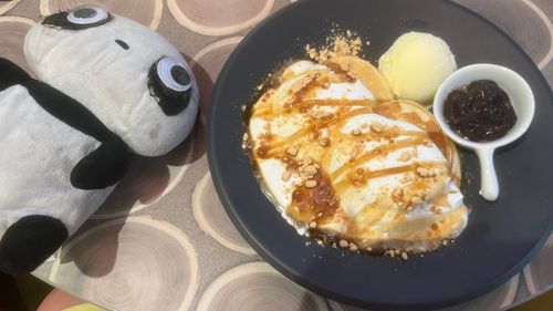パンケーキとたれちゃん。たれちゃんの体調が良くなりますように。