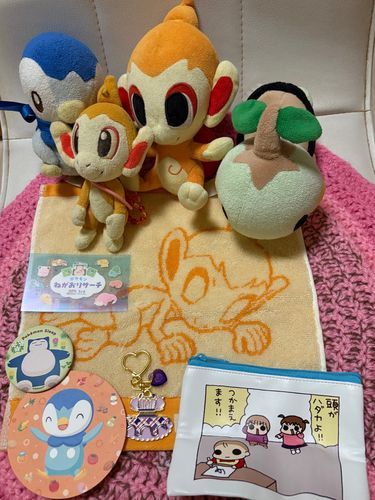 こんばんは！ポッチャマだよ！
今日は、みんなでポケモンスリープのイベントに行ってきたよ〜！！
今日ゲットしてきたもの〜！