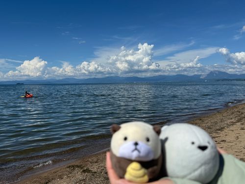 琵琶湖で涼んできたよ〜☀️🚿