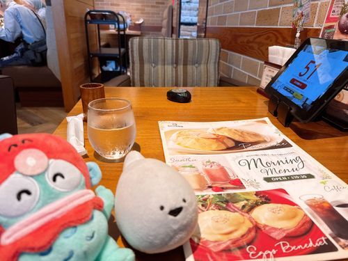 おともだちのぎょどんさんと、モーニングに行ったよ！