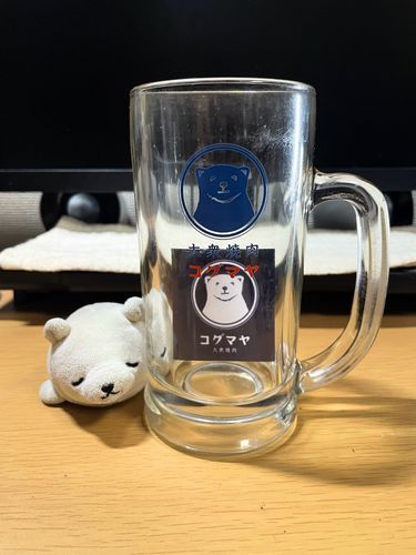 コグマヤのジョッキもらった！くまおっていうんだって。